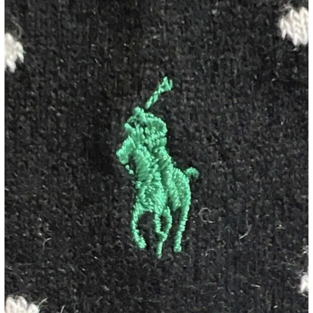 New‎ $35 Polo Ralph Lauren Men's Black Dots Cashmere Blend Socks Size 10-13